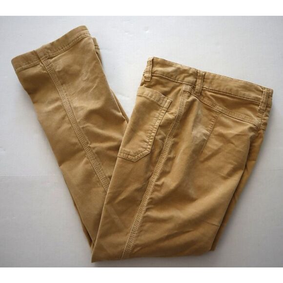 Free People OB2054758 Women Sz 4 Beige Uncut Corduroy High Time Kick Flare Pants - Picture 8 of 9